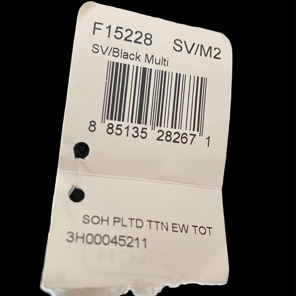 VINTAGE  COACH SOHO PLEATED TARTAN PLAID E/W TOTE - Picture 5 of 7